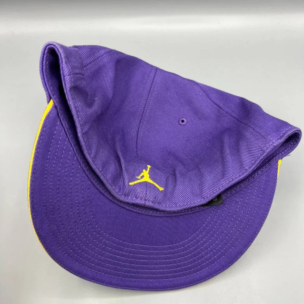 Air Jordan Hat Men 7 3/8 Purple Jumpman‎ Fitted Cap Kobe Bryant LA Lakers